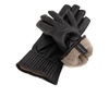 Black Leather Hammered Gloves