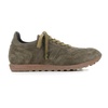 Green Suede Cork Sole Sneakers