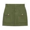 Utility-inspired Army Green Skirt