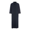 Dark Midnight Linen Shirt Dress