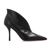 Heeled ankle boots in leather
