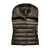 Shiny Nylon Hooded Vest