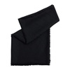 Luxurious Black Logo Print Scarf