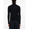 Midnight Blue Wool Turtleneck Sweater