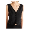 Viscose Vest with Wide Neckline