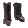 Black Leather Cowboy Boot