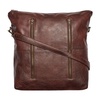 Leather Shopper Bag with Detachable Shoulder Strap