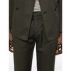 Green Suit with Concealed Front Button