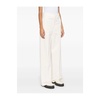Natural Trousers with Concealed Fastening