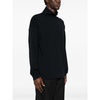 Black Logo Print Sweater Mock Neck