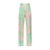 Elegant Satin Lucido Green Pink