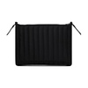 Quilted Black Shoulder Bag with Logo