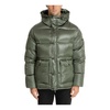 Snap-Zip Plain Logo Pockets Down Jacket