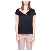 Black Short Sleeve Blouse Spring/Summer