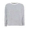 Striped Cotton Crewneck Sweater