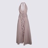 Blumarine Grey Silk Dress