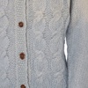 Maison Margiela Light Blue Wool Blend Cardigan