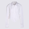 Alexander Wang White Cotton Asymmetric Shirt