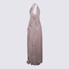 Blumarine Grey Silk Dress