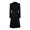 Max Mara Black Virgin Wool Trench Coat
