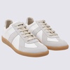 Maison Margiela Off White Leather And Grey Suede Replica Sneakers