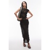 Topshop sheer lace maxi dress with scoop back in black