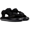 Black Textile Sandal for Women