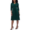 petites womens pleated polyester shift dress