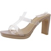 tete womens cushioned footbed patent slide