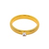 women's singular cz cobra bracelet in diamond