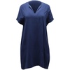 kora tunic dress in blue acetate