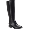 eloise womens zip up slip on knee-high boots