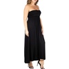 womens strapless long maxi dress