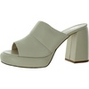benedetta womens slip on peep toe mule sandals