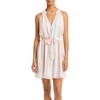 womens striped mini halter dress
