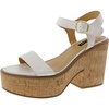 namye womens adjustable faux leather block heel