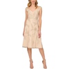 womens knee-length embellished cocktail and party dress
