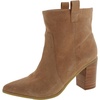 womens padded insole suede booties