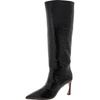kyra womens pointed toe zipper knee-high boots