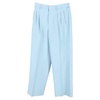 paris pleated trousers in light blue wool