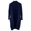 open front cardigan in blue cashmere