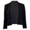 blazer and trousers in black wool