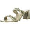 danville womens strappy faux leather slide sandals