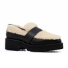 women's sherpa loafer in black