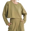 relaxed stay top in sage green