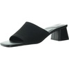 womens ribbed knit block heel