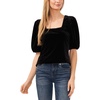 womens velvet square neck blouse