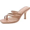 mosina womens leather square toe thong sandals