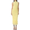 fiorella womens mock turtle neck ruched bodycon dress