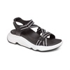 women's marz sport sandal in black/white